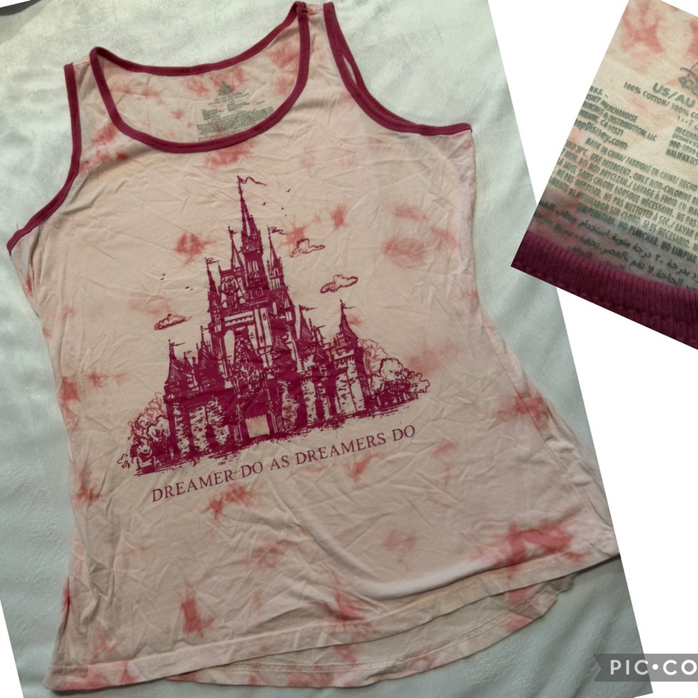 Disney Pink and Red Tank Top